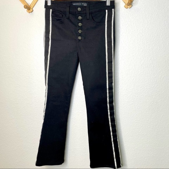 Veronica Beard Carolyn 10" Baby Boot Jeans Raven Black Size 25 - Picture 9 of 16